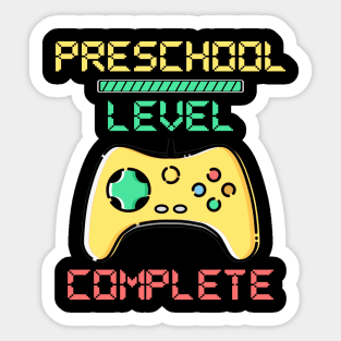 Preschool Level Complete 2019 Gamer Graduate Sticker